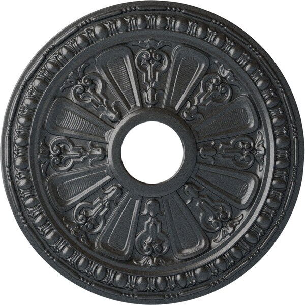 Ekena Millwork Raymond Ceiling Medallion (Fits Canopies up to 5 1/8"), 18 1/8"OD 3 5/8"ID x 1 1/8"P, Pewter CM18RAPES - main